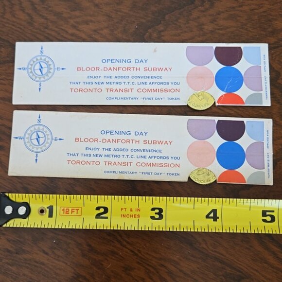 Vintage Souvenir TTC Tokens 1966 Commerrative First Day Token - Picture 4 of 5